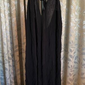 Free People Black Backless Dress